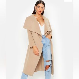 NWT Belted Waterfall Coat
